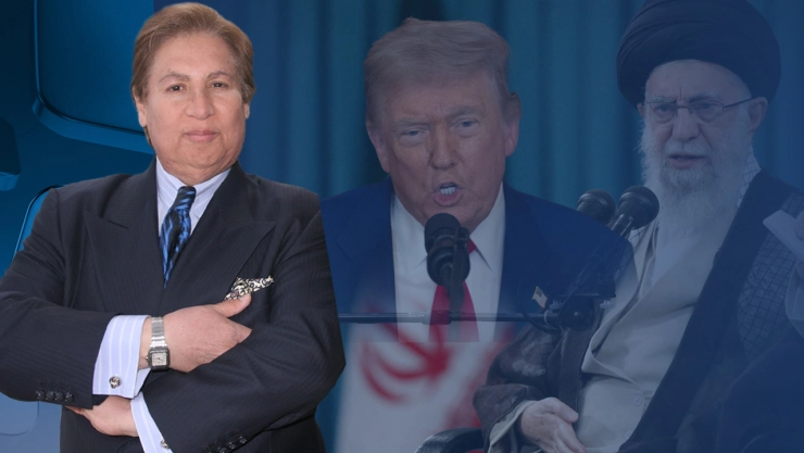 Fotos de Armando Guzmán, Donald Trump y el ayatola Alí Jamenei.