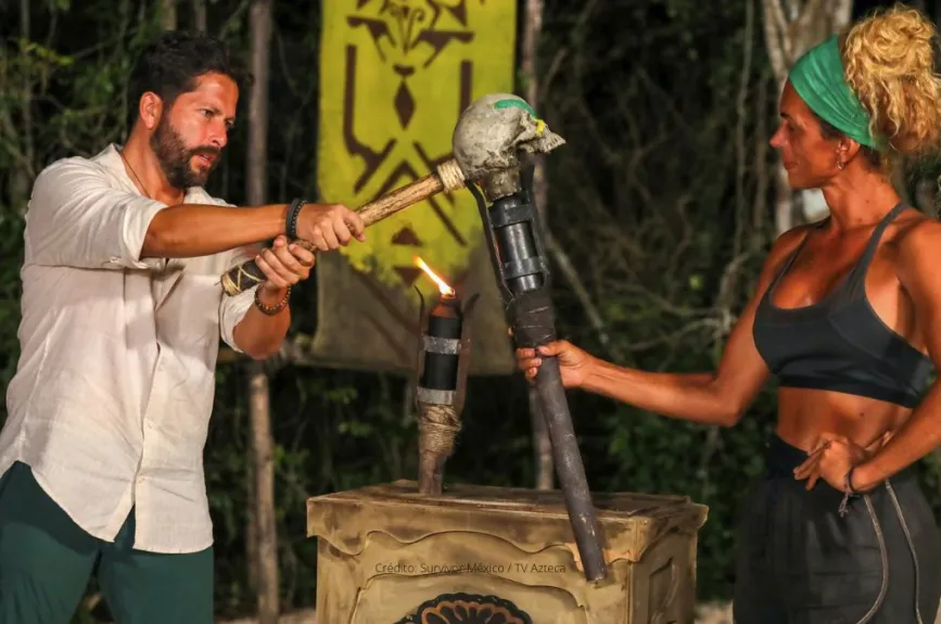 Warrior se encargó de apagar la antorcha de Nahomi en Survivor México 2023.