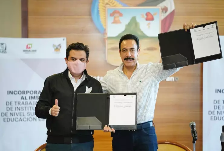 IMSS firma convenio para asegurar a docentes en Hidalgo