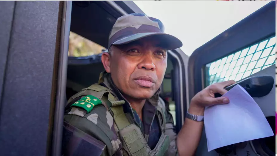 Coronel Michael Randrianirina, de las fuerzas armadas de Madagascar.