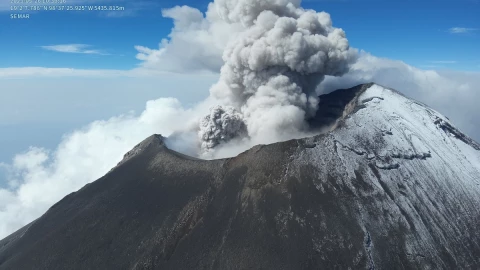lodo volcánico Popocatépetl