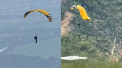 VIDEO | ¡Imágenes sensibles! Turista cae desde un paracaídas y pierde la vida en Colombia