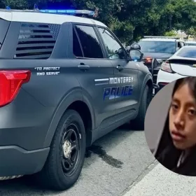 Diana Gálvez y policía de Monterey