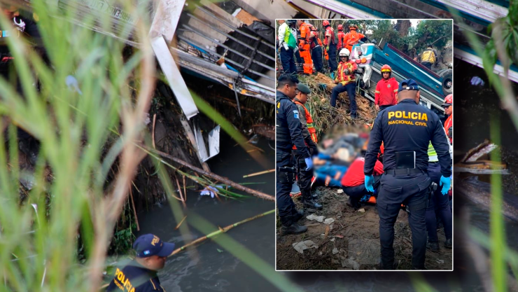 Accidente autobús Guatemala