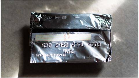 terjeta de crédito PAPEL ALUMINIO