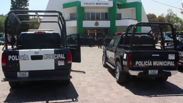 Policías de Tula realizan paro