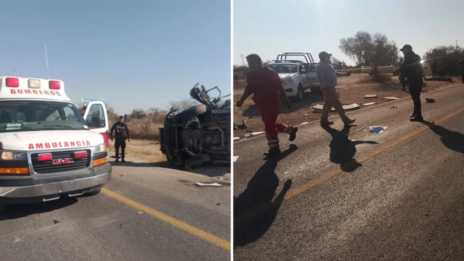 Volcadura de patrulla en San Luis de la Paz deja personas muertas, 6 de febrero de 2025.png