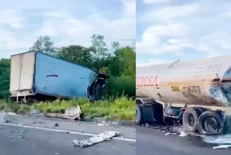 Fuerte choque en la carretera Mazatlán Culiacán