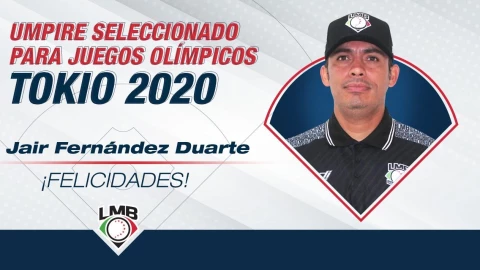 ¡Umpire mexicano estará presente en los Juegos Olímpicos!