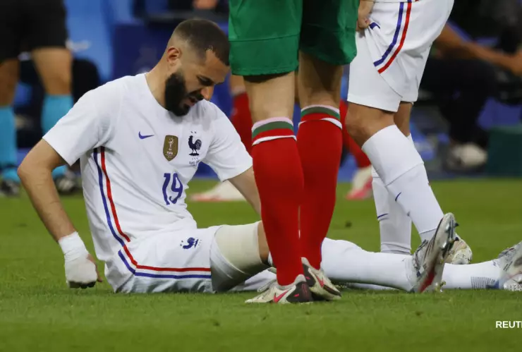 Karim Benzema se lesiona ante Bulgaria