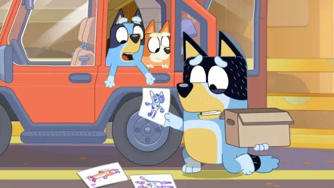 capítulos de bluey y plim plim reciclaje