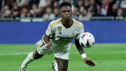 Vinícius con el Real Madrid