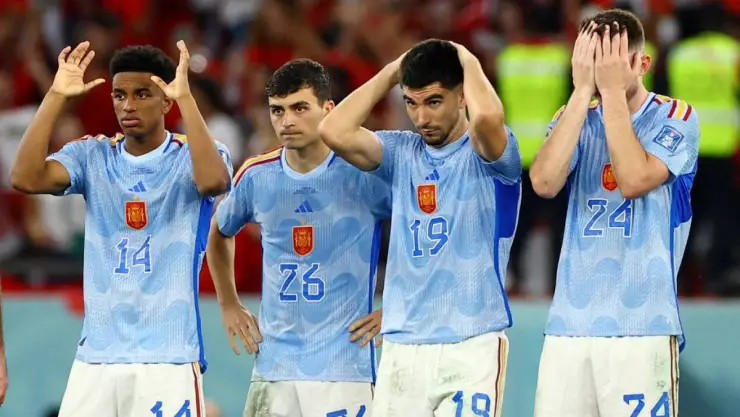 Jugadores españoles lamentan la eliminación