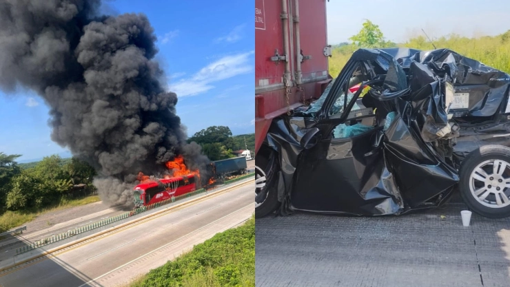 Autobús-se-incendia-tras-choque-multiple-en-carretera-Córdoba-Veracruz