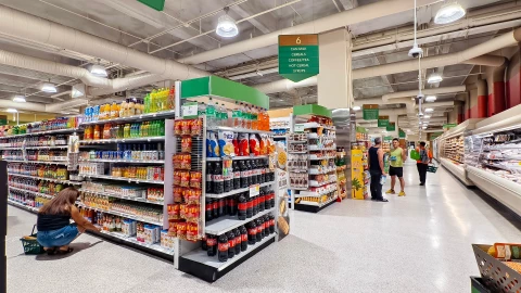 una vista del lugar de productos en Florida