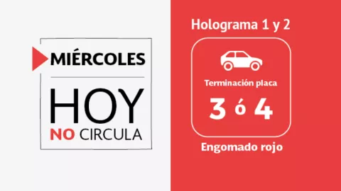 Hoy No Circula miércoles