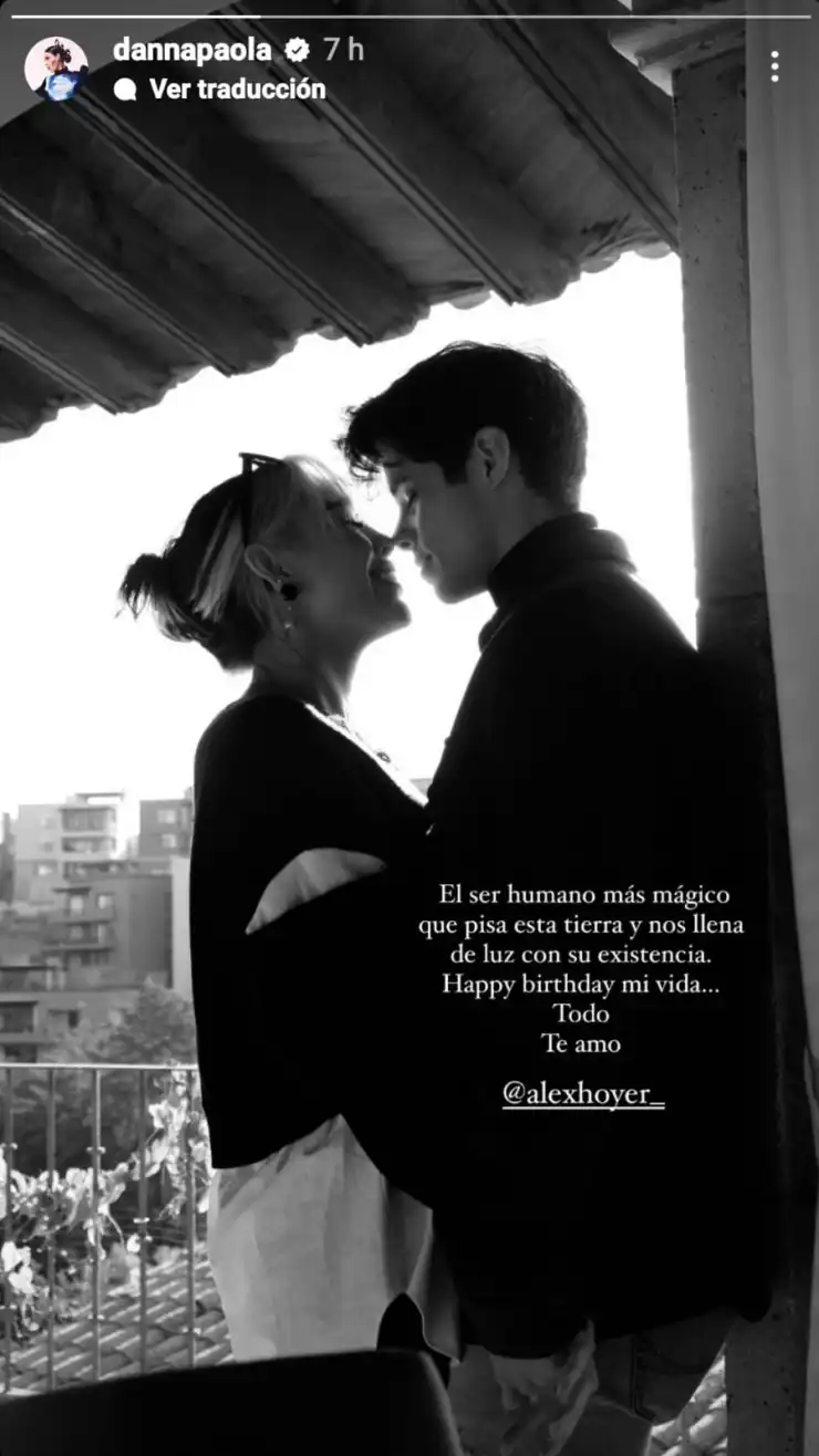 Danna Paola enamora a Alex Hoyer con tierno mensaje de su cumpleaños.
