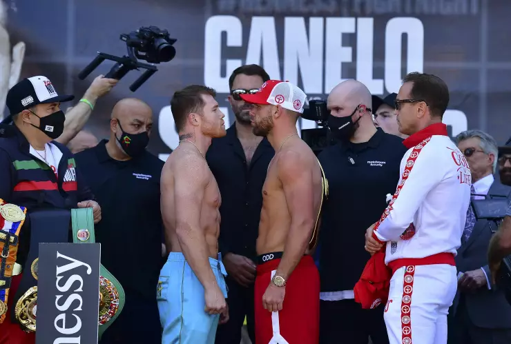 Pesaje de Canelo Álvarez vs Billy Joe Saunders
