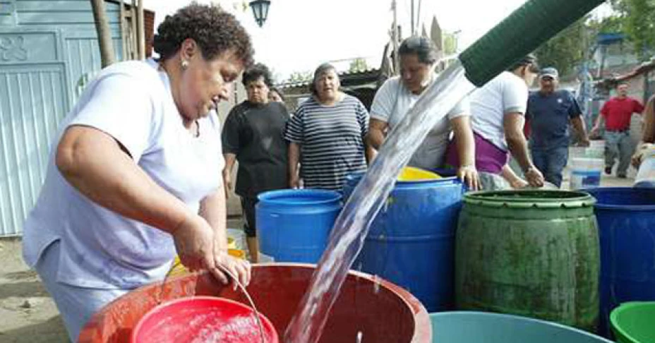 tandeo de agua potable