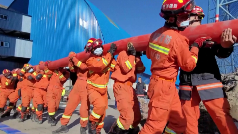 Rescate de mineros en China