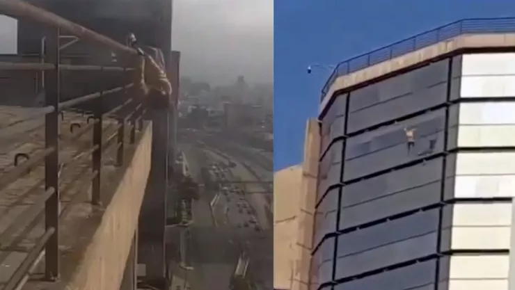 Cae de un rascacielos en China