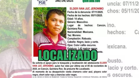 ¡Localizado! Encuentran a Elder Ivan Juc Jeronimo, tras varios días desaparecido en Cancún