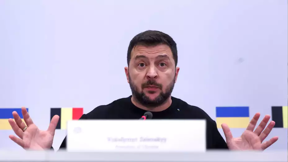 El presidente ucraniano Volodymyr Zelenskyy en Bruselas el 11 de octubre de 2023.