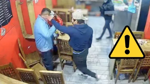 El hecho ocurrió durante un asalto registrado por cámaras de seguridad