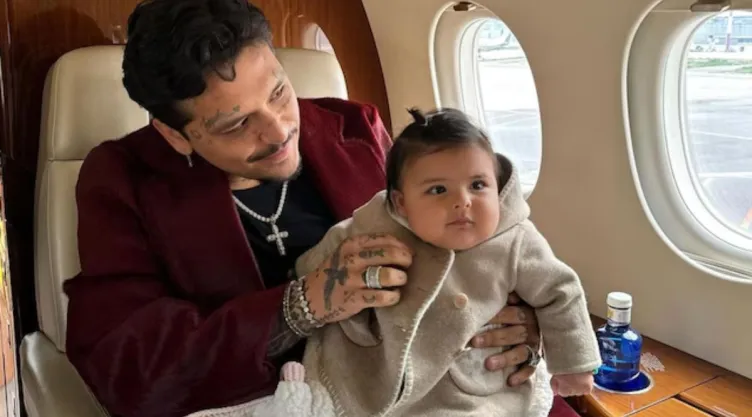 Así reaccionó Inti, hija de Cazzu y Nodal, al ver a su papá en su fiesta de cumpleaños