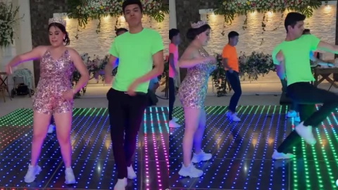 Chambelán opaca a quinceañera y se roba el show