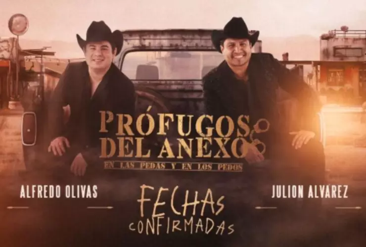 Prófugos del Anexo llegará a Aguascalientes gira de Alfredo Olivas y Julión Álvarez