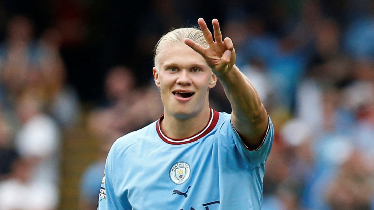 Erling Haaland con Hat Trick con Manchester City
