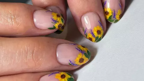 uñas girasoles primavera 2026