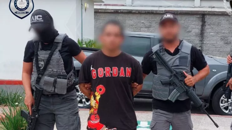 Marco Antonio “N”, alias “El Mango”, detenido en Morelos.