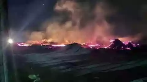 FOTOS_ Fuerte incendio en Sisal genera preocupación