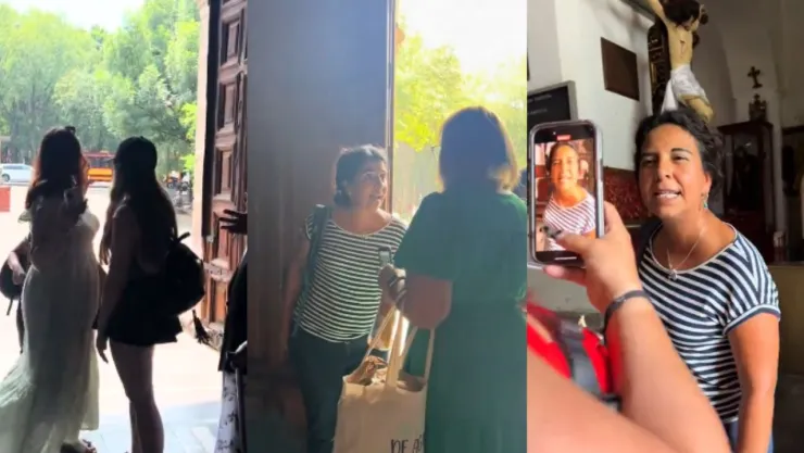 Mujer echa a mujer de iglesia por entrar con shorts