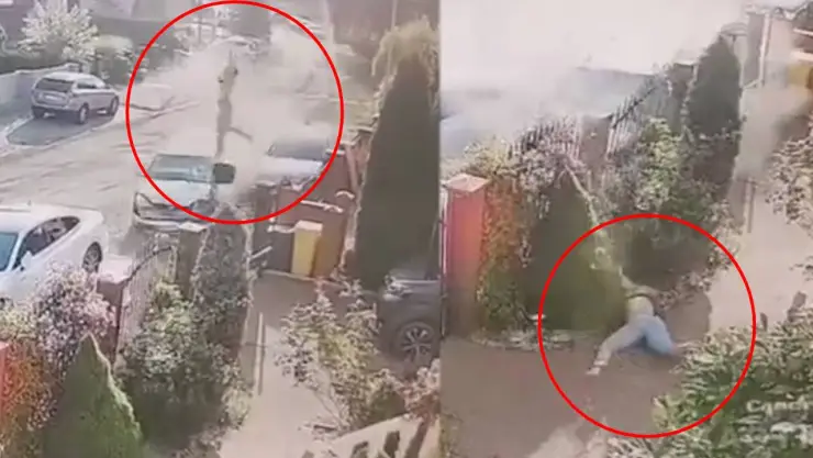 VIDEO: Conductor ebrio atropella a joven y su cuerpo sale disparado
