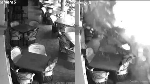 ¡Imágenes sensibles! Así fue captado el derrumbe en Tlaquepaque desde el interior del negocio