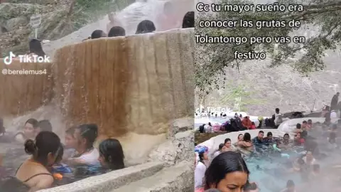 Mujer visita las Grutas de Tolantongo y se decepciona
