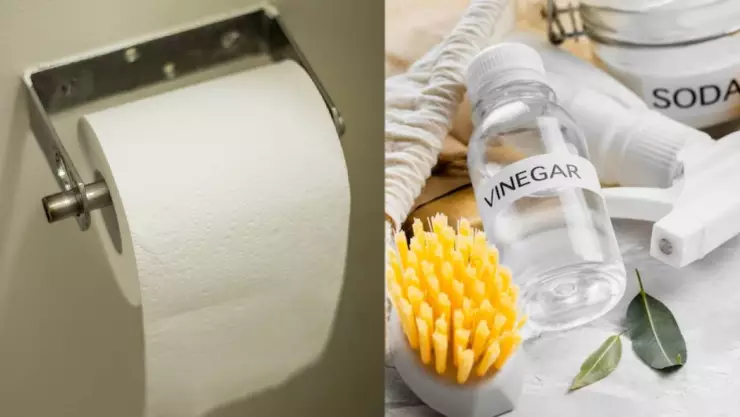 El efectivo truco del papel higiénico y vinagre que te sorprenderá