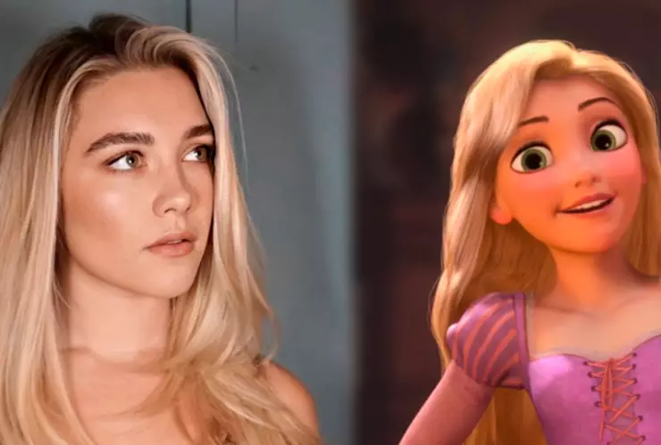 Florence Pugh como Rapunzel