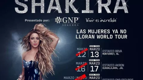 shakira gira nuevas fechas.