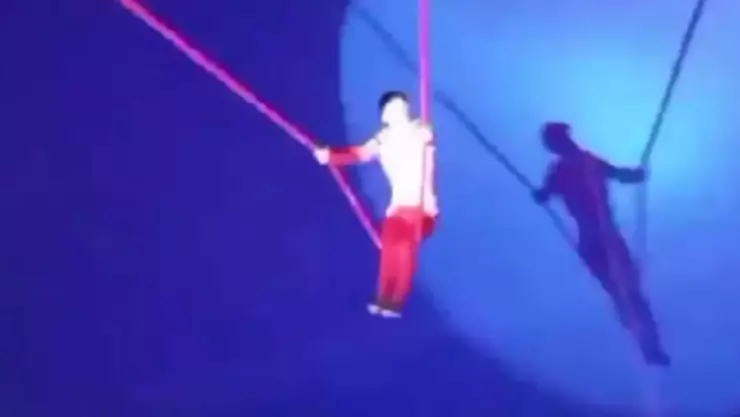 Así fue el MOMENTO EXACTO en que cae un trapeciscta al suelo en el circo de Hidalgo