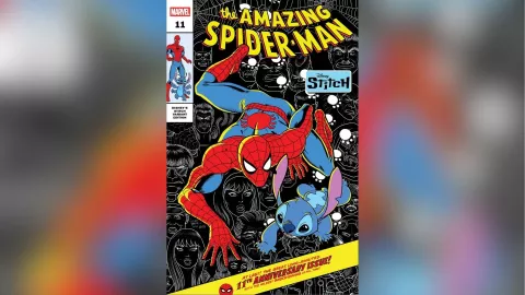 Stitch llega al Universo Marvel con portadas variantes en Spider-Man, X-Men y más