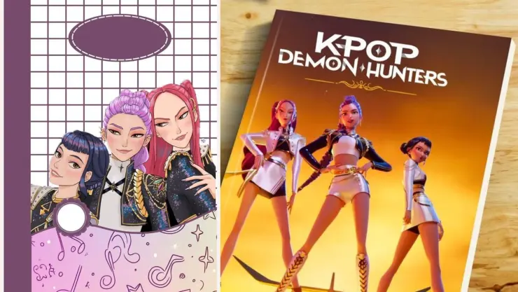 Kpop Demon Hunters Ideas de stickers para decorar portadas escolares este regreso a clases 2026.jpeg