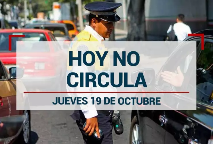 ¿Qué autos descansan el jueves 19 de octubre en CDMX y Edomex por el Hoy No Circula?