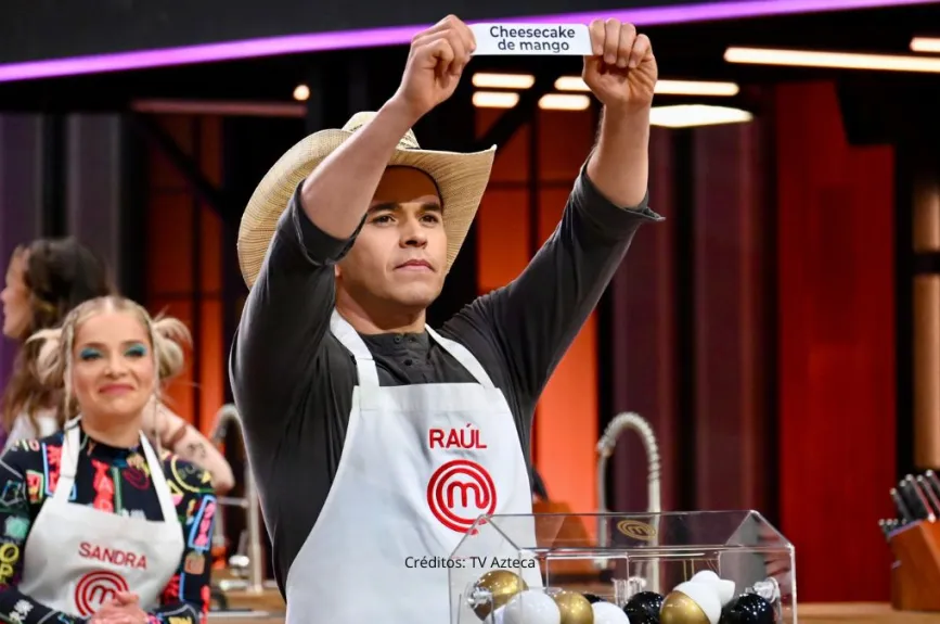 Raúl preparó cheesecake de mango