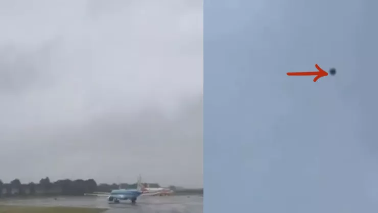 Video de ovni en aeropuerto de Manchester, Reino Unido es publicado por Jaime Maussan