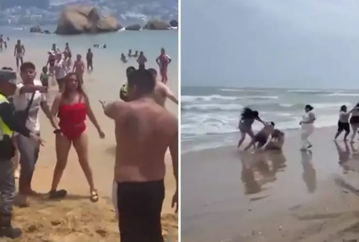 Peleas entre turistas en playas de Acapulco durante Semana Santa se vuelven virales.png