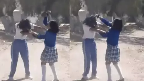 VIDEO: Momento en que “bully” de Norma Lizbeth le pega con una piedra